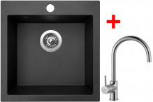 Sinks VIVA 455 Metalblack + Vitalia 